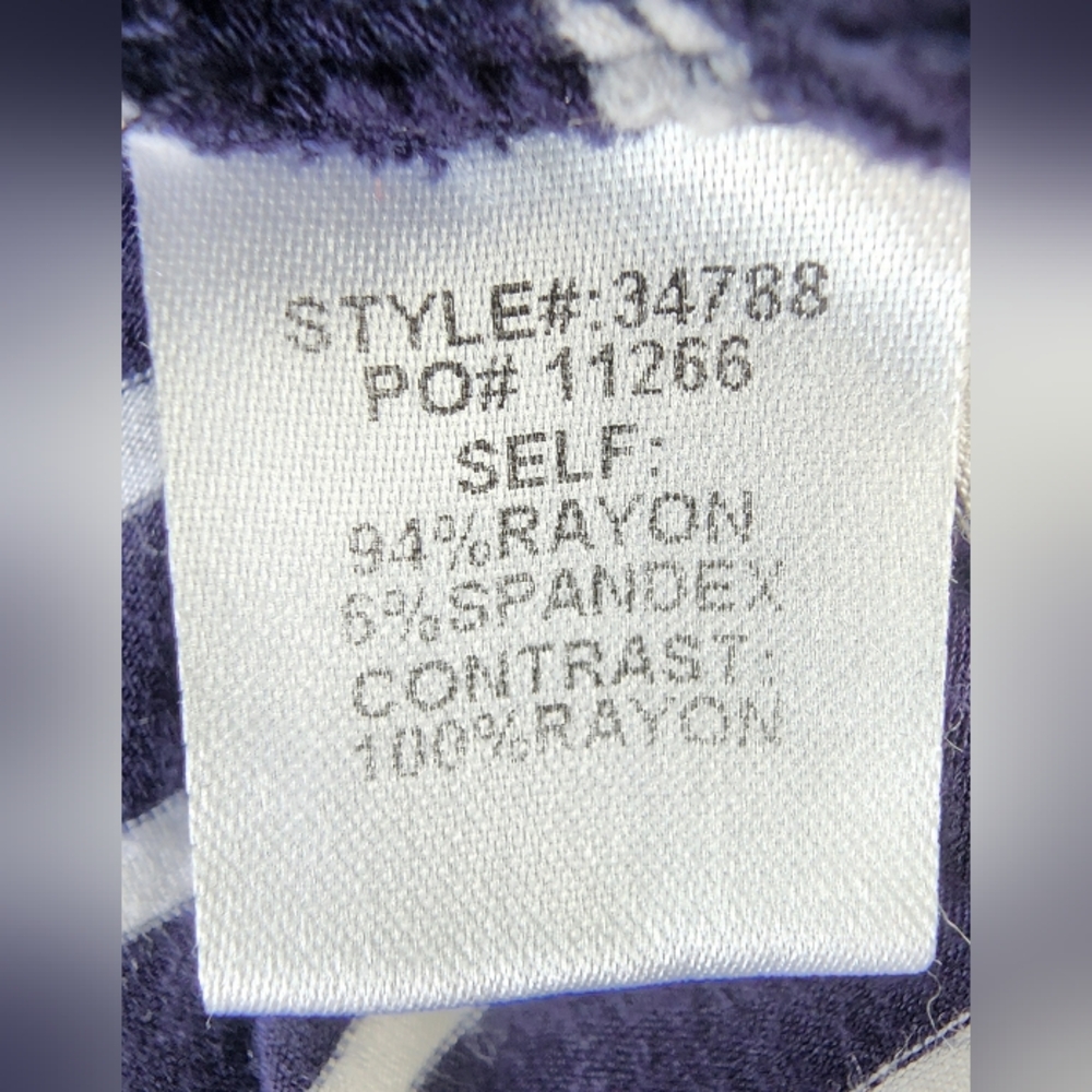 Anthro Skies Are Blue Navy and Gray Striped Tee with Yellow Accent! - Picture 8 of 10